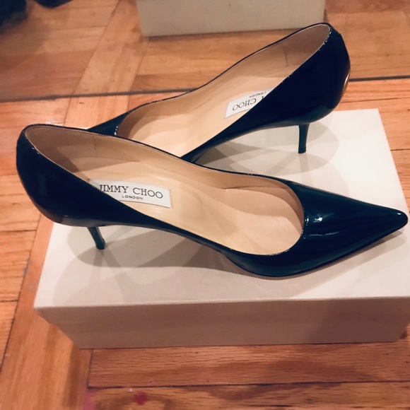 Jimmy choo navy patent aurora pumps - Picture 5 of 8